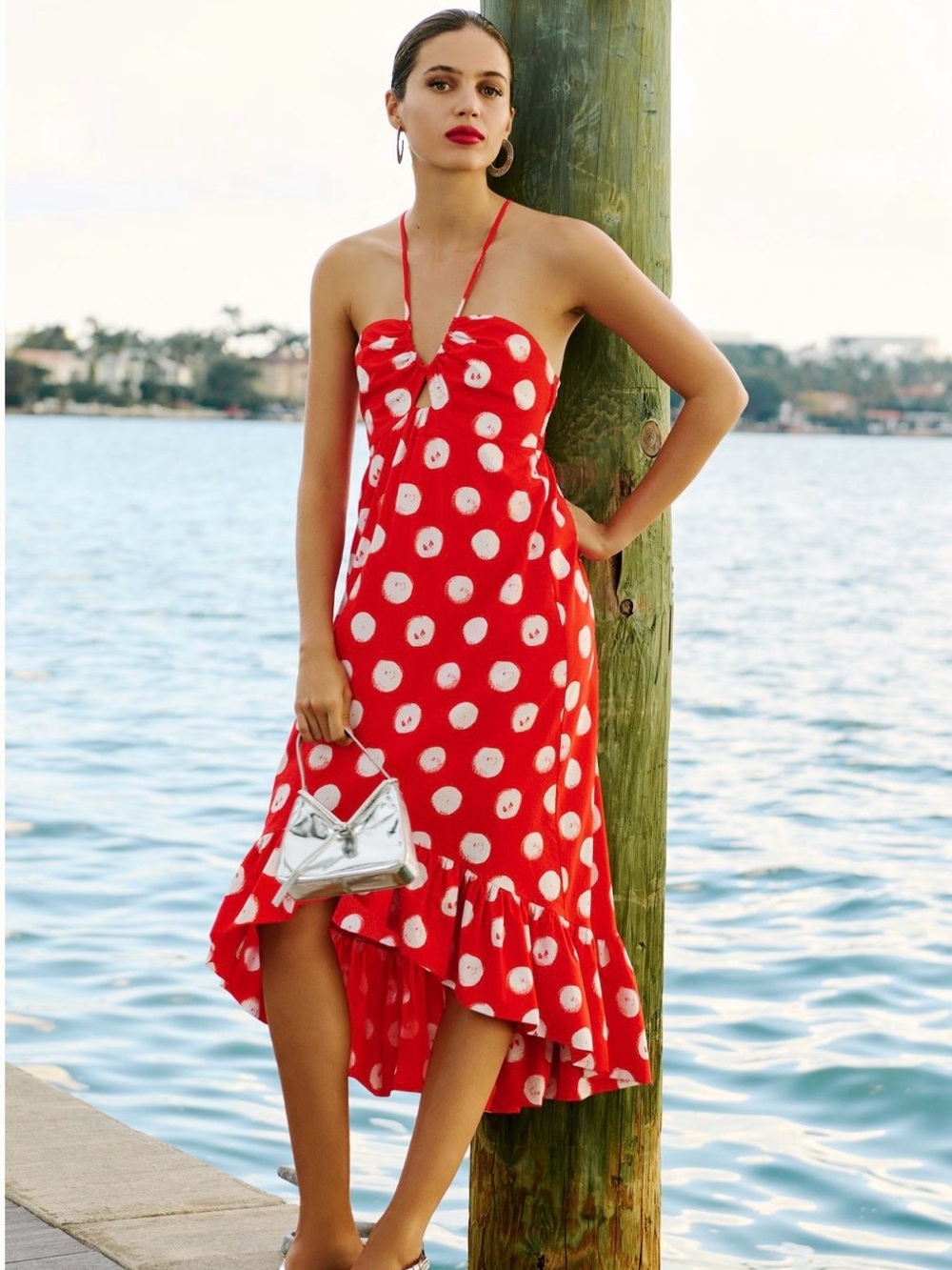 Anthropologie- Plenty by Tracy Reese Halter High Low Ruffle Dress